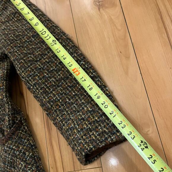 Vintage 1970s Fortown London Tweed Coat sz Small old money mod retro preppy boho - Picture 13 of 15